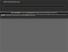 Tablet Screenshot of internetcasino.me